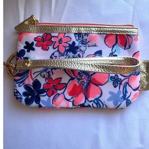 Lilly Pulitzer zip top wallet Resort White Party Like a Lobster